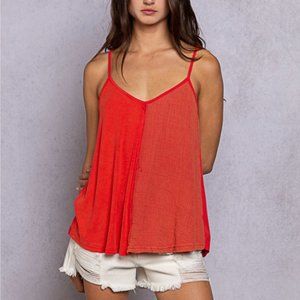 Spaghetti Strap Relaxed Tank Top